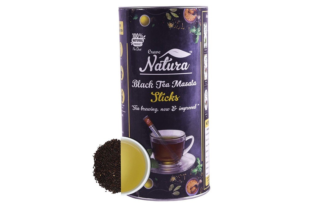 Crave Natura Black Tea Masala Sticks   Container  40 grams
